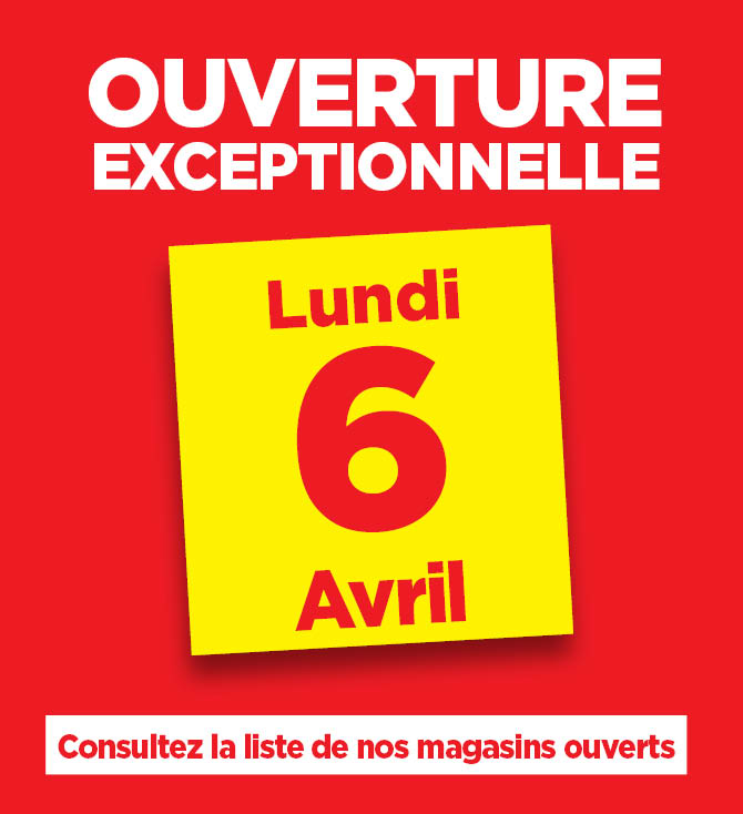 Ouvertures exceptionnelles le 6 avril 2026